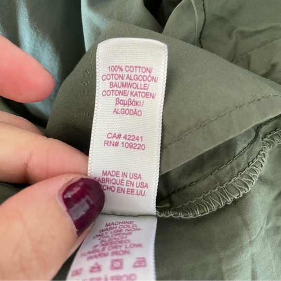 $207 New Green Velvet by Graham & Spencer “Cinthia” Cotton Blouse Sz Small - Picture 13 of 13